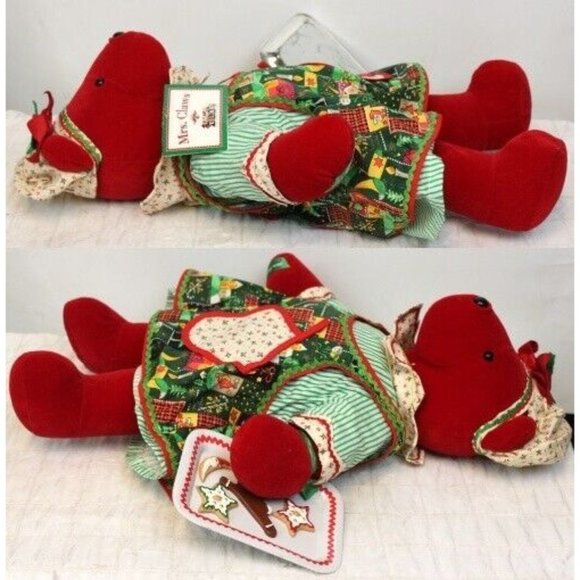 VTG 1992 LE Mrs Claws VIB North American Bear Christmas Cooking Cookie Tray - Picture 5 of 10